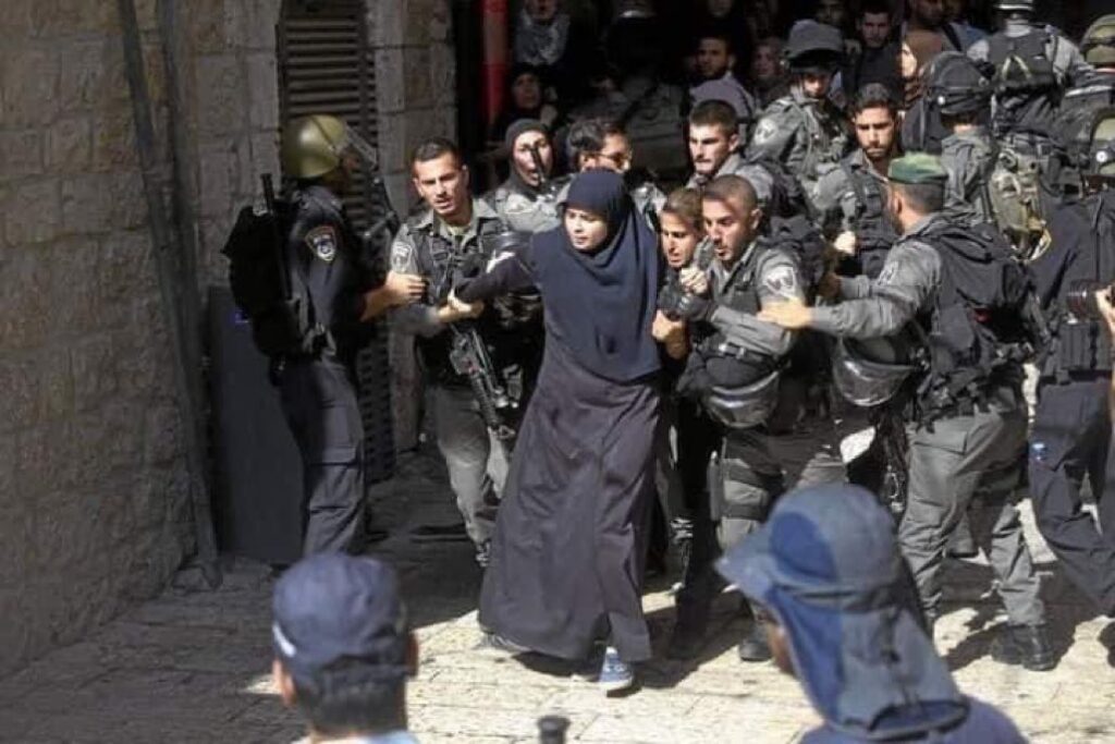 interpellation femme palestinienne